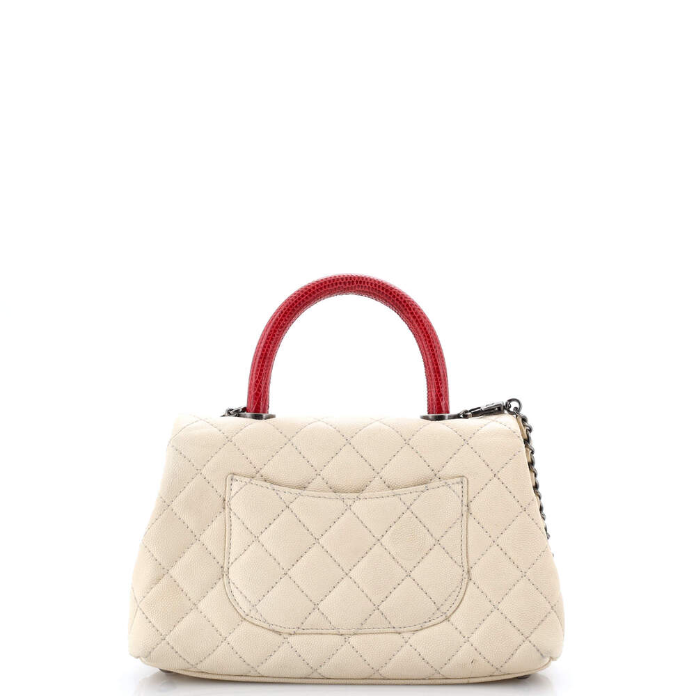 Chanel Coco Top Handle Bag Quilted #248410C46B - Picture 3 of 7